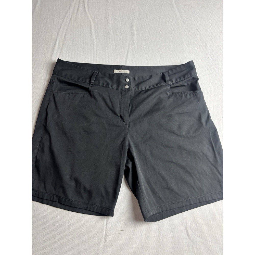 Adidas Golf Shorts Womens Size 12 Black Lightweight Active Comfort Relaxed Fit
